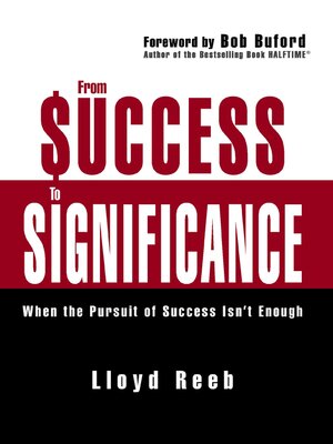 cover image of From Success to Significance